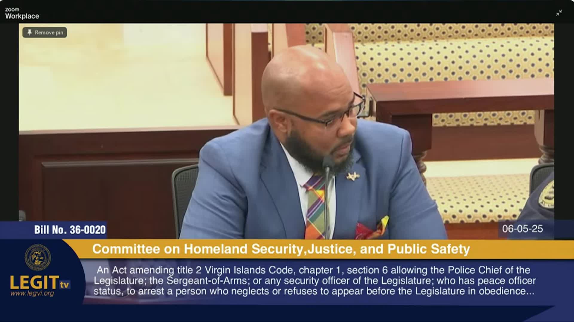 LEGIT TV RECAP: Committee on Homeland Security, Justice, and Public Safety- June 5