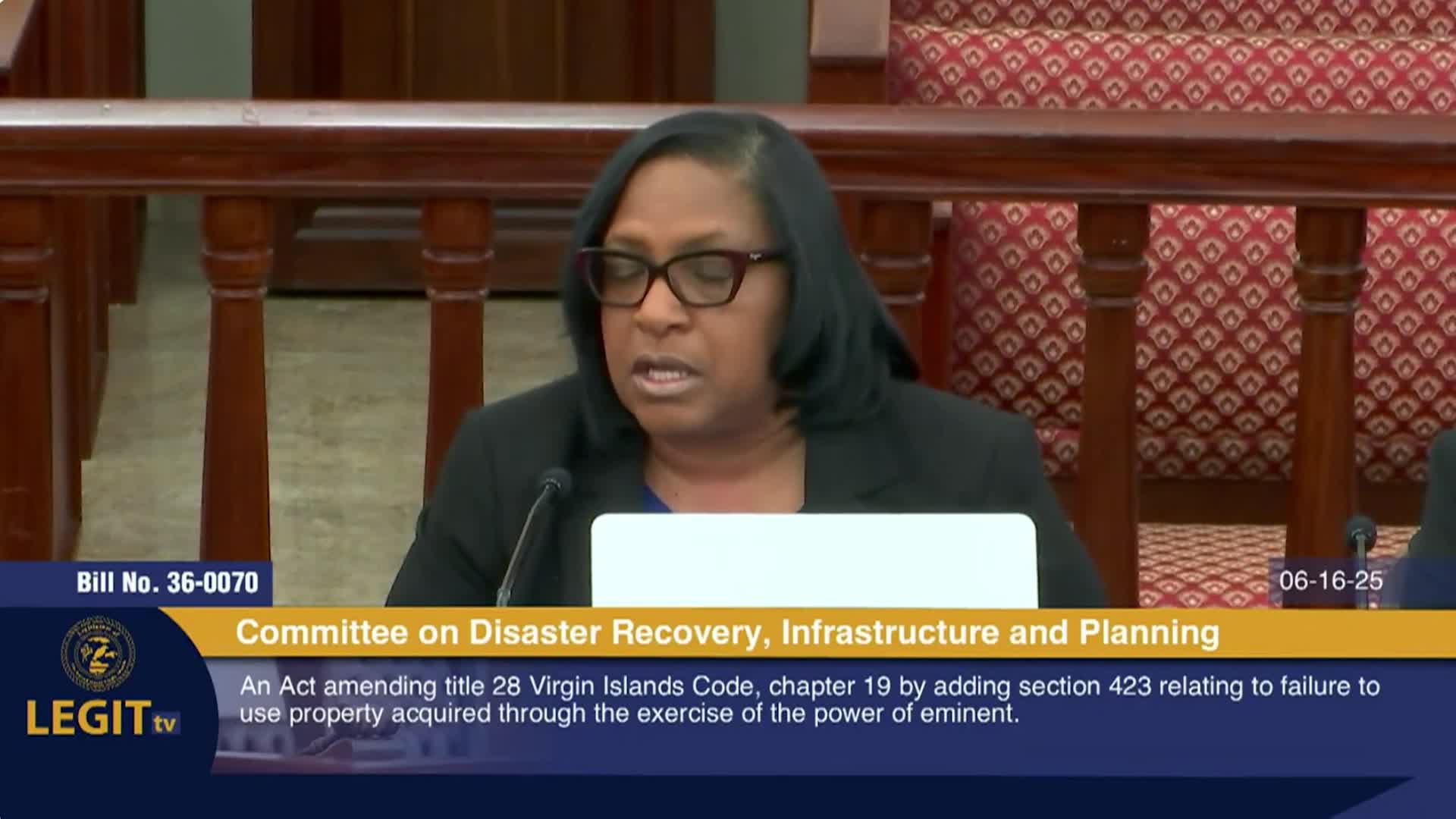 LEGIT TV Recap Committee on Disaster Recovery, Infrastructure and Planning June 16, 2025.