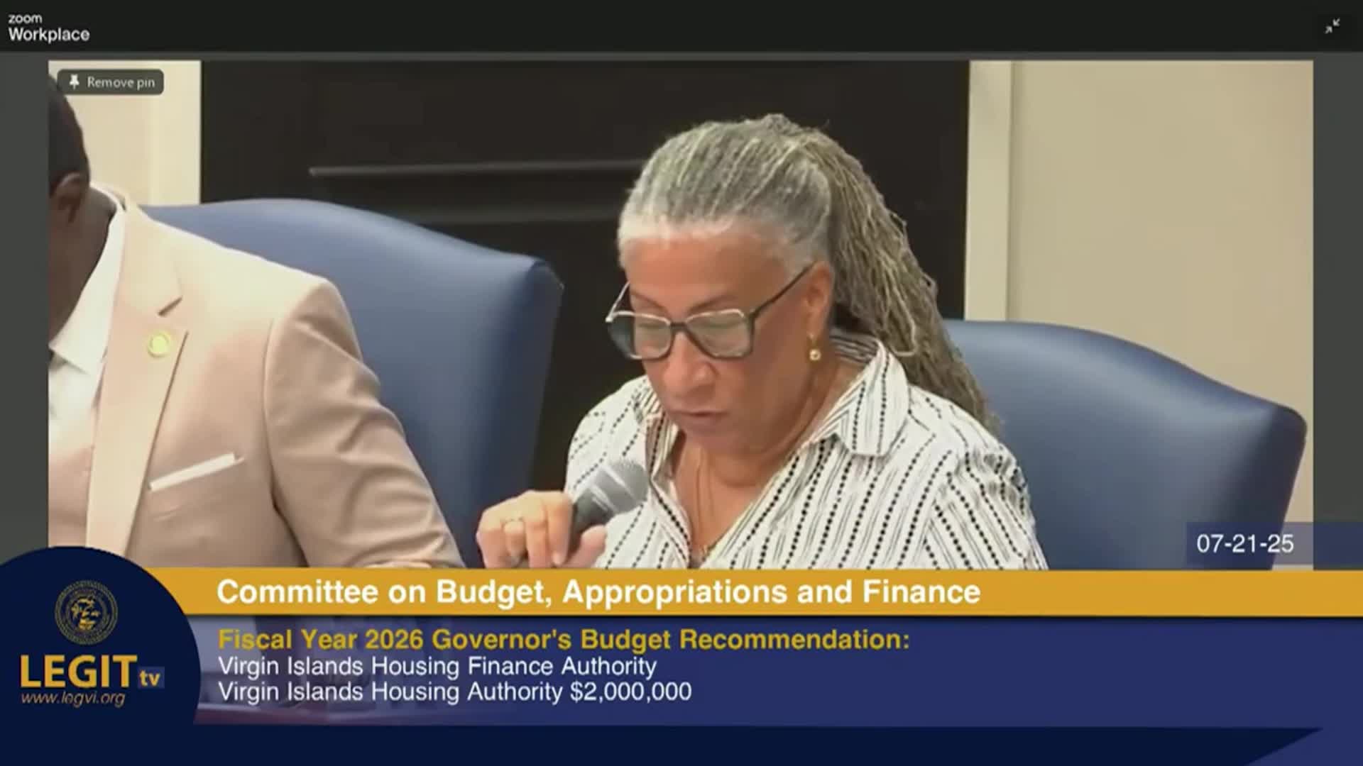 LEGIT TV RECAP Committee on Budget, Appropriations, and Finance July 21